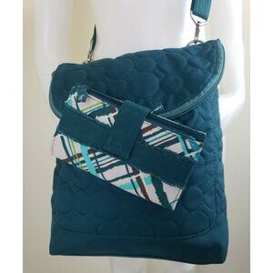 Thirty One Crossbody Bag Teal Vary You Convertible Backpack + Retro Metro Wallet